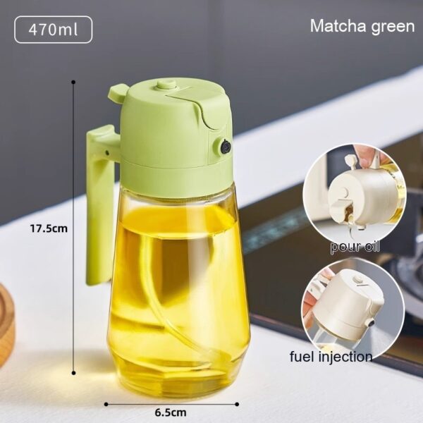 Olive Oil Sprayer Dispenser For Cooking BBQ 2 In 1 Glass Oil Vinegar Soy Sauce Spray Kitchen Oil Bottle For Air Fryer - Image 3