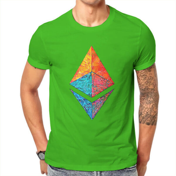 Crypto Etherium Onderscheidend Mannen T-shirt Hipster Kleding - Image 8