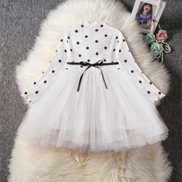 Baby Girls Spring Winter Long Sleeve Tutu Lace Dresses Infantil Newborn 1st Birthday Party Clothes Christening Gown Casual Wear - Image 4