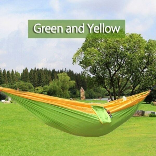 Backpacking Hammock - Portable Nylon Parachute Outdoor Double Hammock - Image 2