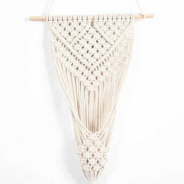 Woven Net Bag Flower Basket Wall Decoration - Image 4