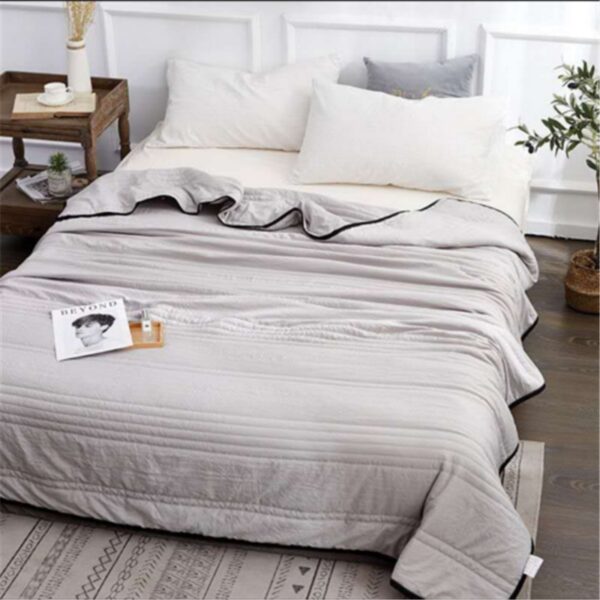 Cooling Blankets Pure Color Summer Quilt Plain Summer Cool Quilt Compressible Air-conditioning Quilt Quilt Blanket - Image 9