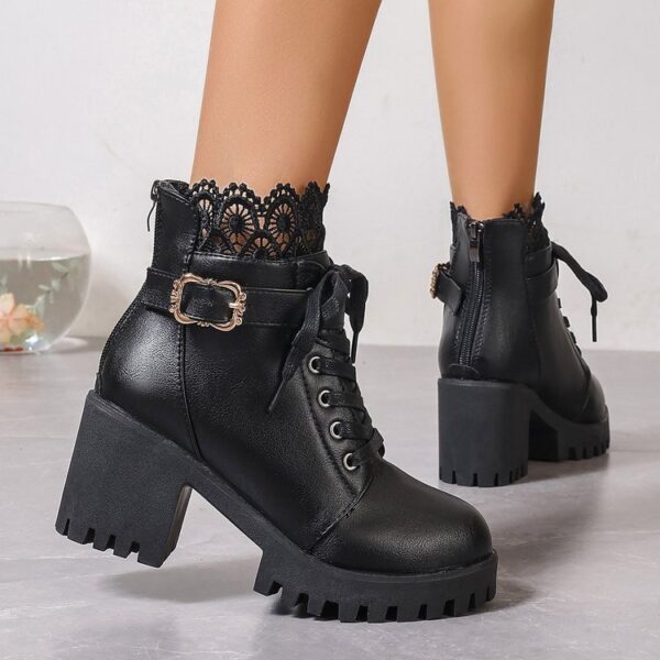 Fall Winter Fashion Korean Style Plus Size Short Boots Women - Image 6