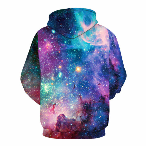 Teal Galaxy Hoodie - Image 2