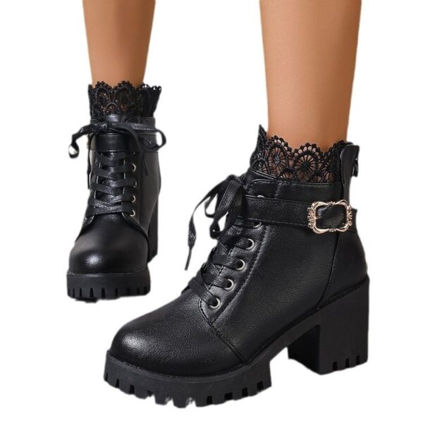 Fall Winter Fashion Korean Style Plus Size Short Boots Women - Image 2