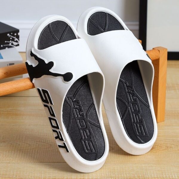 Men's Outdoor Wear Summer Thick-soled Basketball Fashion Slippers Wear-resistant - Image 4