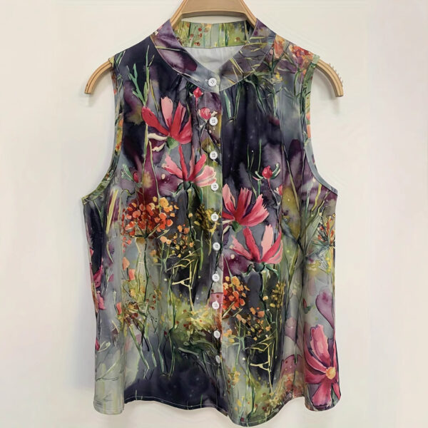 Printed Sleeveless Women's Shirt Women's T-shirt - Image 3