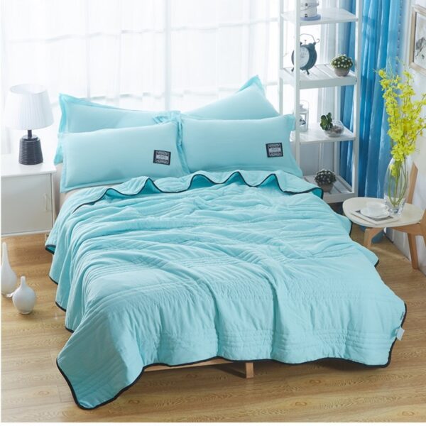 Cooling Blankets Pure Color Summer Quilt Plain Summer Cool Quilt Compressible Air-conditioning Quilt Quilt Blanket - Image 6