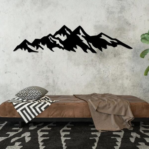 Metal Crafts Mountains Metal Wall Artistic Home Decoration