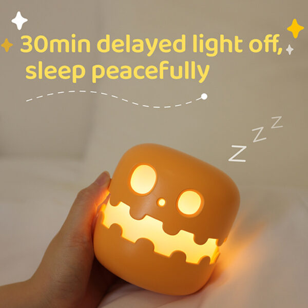 Pumpkin Lamp Bedside Halloween Funny Decoration Ambience Light For Bedrooms Living Room Decoration Kids Birthday Gift Halloween Decorations - Image 3