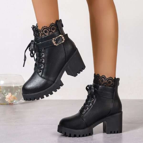 Fall Winter Fashion Korean Style Plus Size Short Boots Women - Image 4