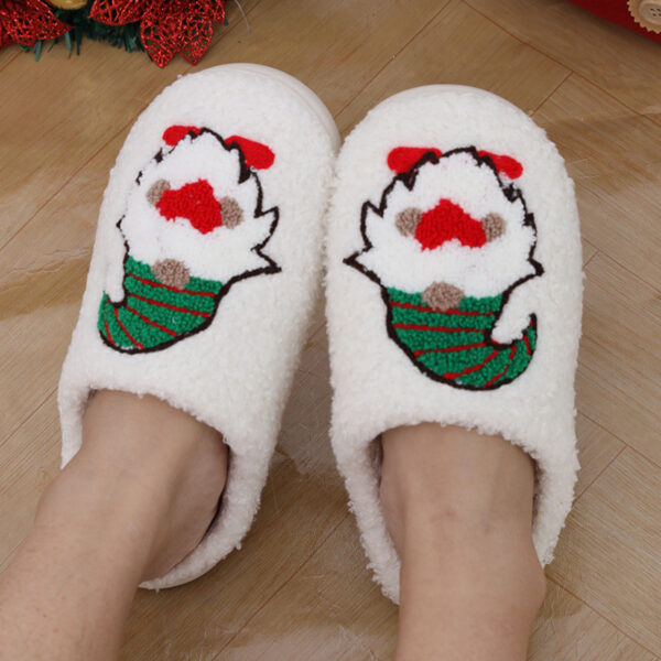 Cute Cartoon Santa Claus Home Slippers Couple Indoor Floor Bedroom Slipper Christmas Warm Shoes Women Men - Image 9