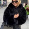 Winter Plush Coat Fashion Thicken Lapel Outwear Casual Long Sleeve Tops Womens Clothing - Image 6