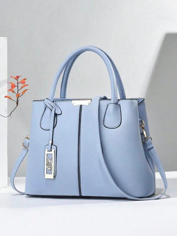 One-shoulder Crossbody Iron Pendant Decorative Large Capacity Handbag - Image 8