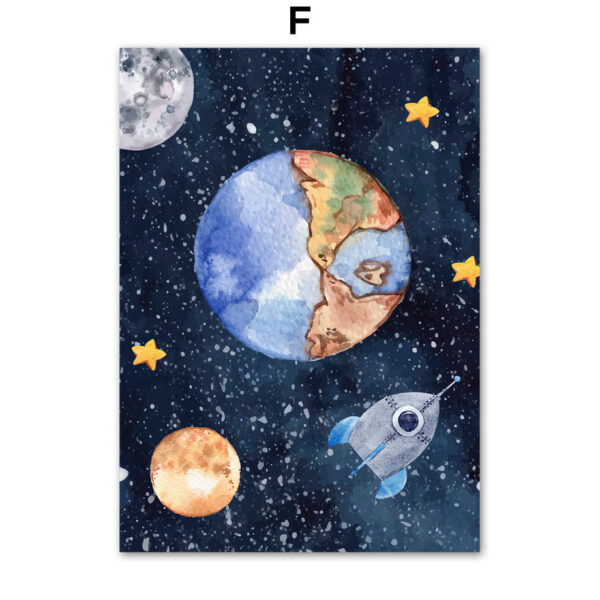 Astronaut Wall Art Canvas Painting - Image 5