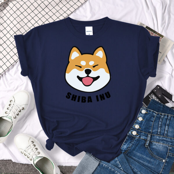 Shiba Inu Dog Printed Short Sleeve T-shirt For Man