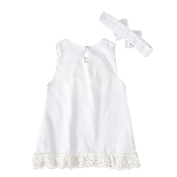 Girls baby sleeveless bow skirt - Image 2