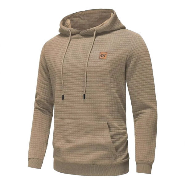 Hooded Round Neck Casual Sweatshirt Jacket - Image 2