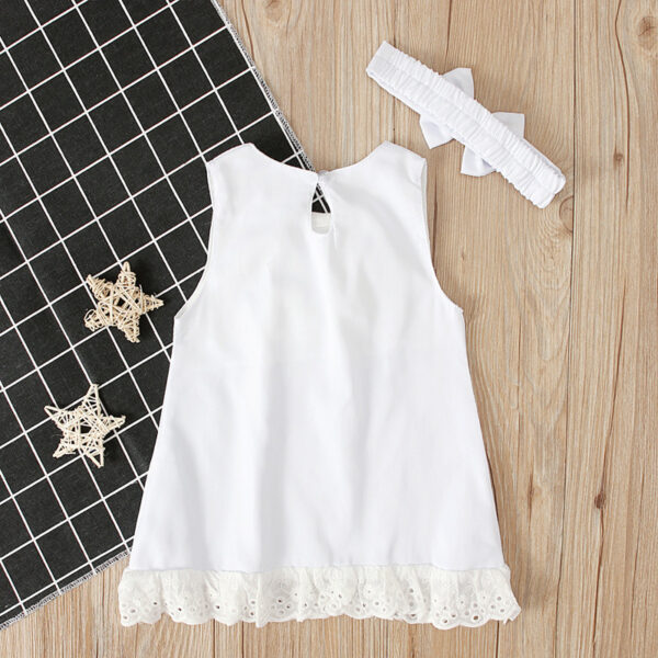 Girls baby sleeveless bow skirt - Image 4