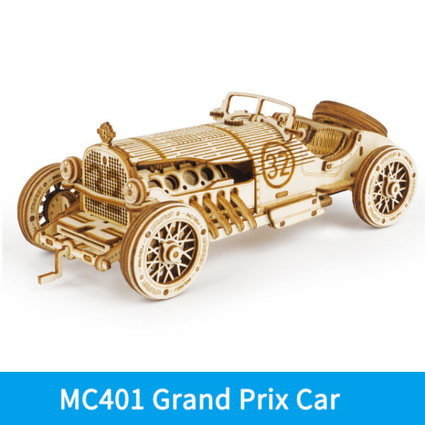 Car 3D Wooden Puzzle Game Assembly Racing Children's Toys - Image 7