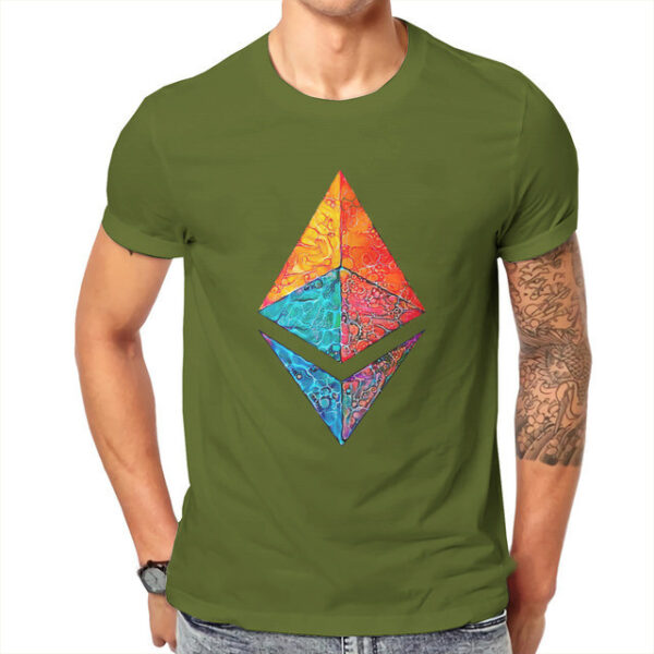 Crypto Etherium Onderscheidend Mannen T-shirt Hipster Kleding - Image 2