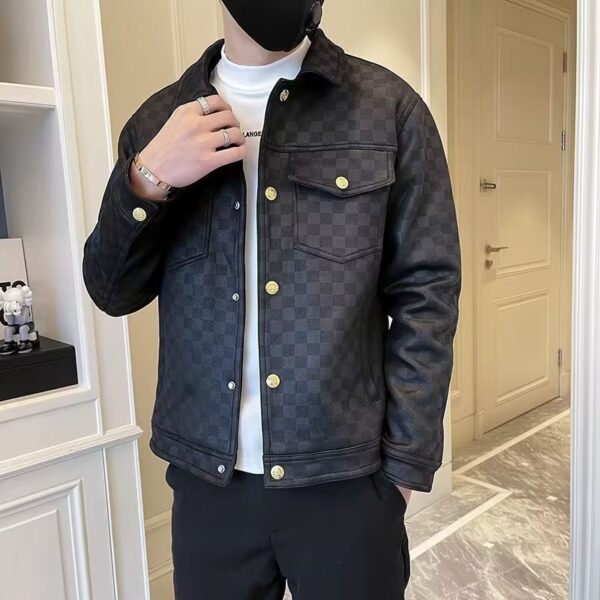 Spring And Autumn Collar Jacket Fashion Men - Image 7