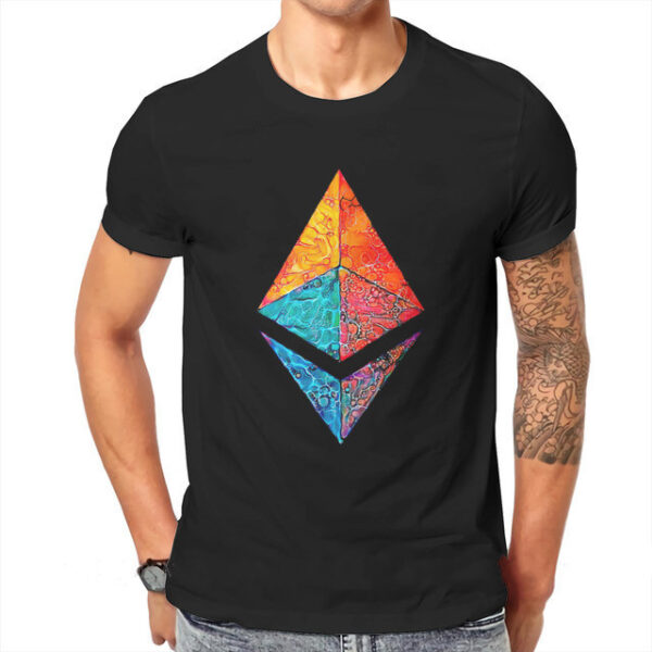 Crypto Etherium Onderscheidend Mannen T-shirt Hipster Kleding - Image 3