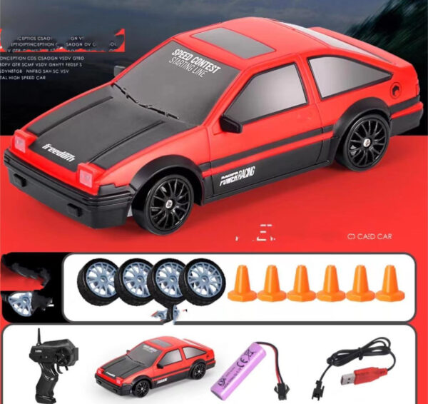 2.4G Drift Rc Car 4WD RC Drift Car Toy Remote Control GTR Model AE86 Vehicle Car RC Racing Car Toy For Children Christmas Gifts - Image 2