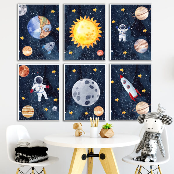 Astronaut Wall Art Canvas Painting - Image 9