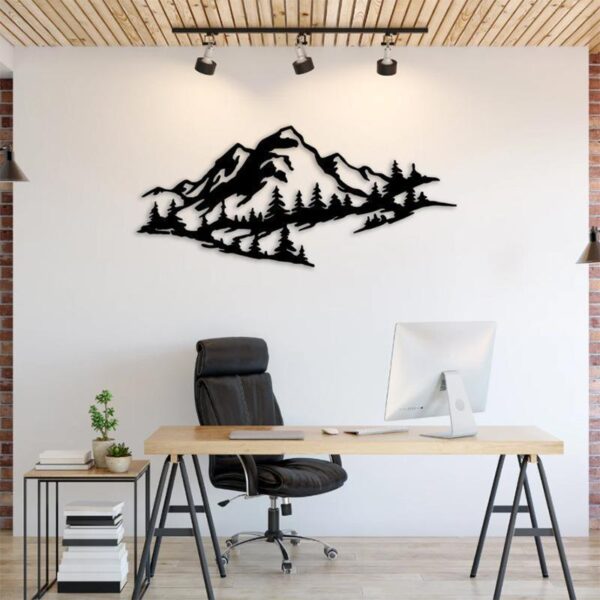 Metal Crafts Mountains Metal Wall Artistic Home Decoration - Image 3