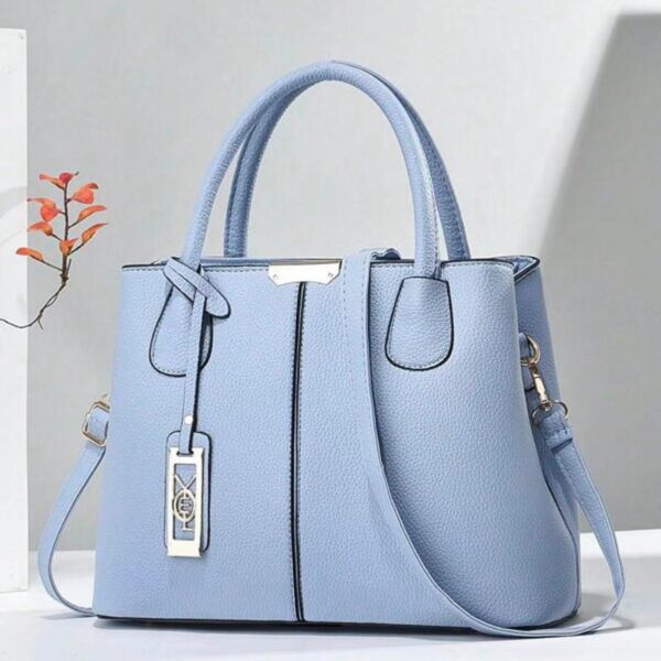 One-shoulder Crossbody Iron Pendant Decorative Large Capacity Handbag - Image 3