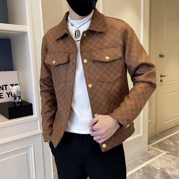 Spring And Autumn Collar Jacket Fashion Men - Image 6