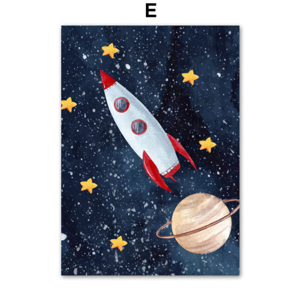 Astronaut Wall Art Canvas Painting - Image 7