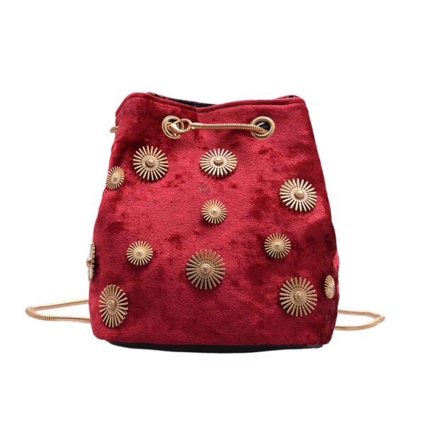 Women's Fashion Velvet Bucket Bag - Image 10