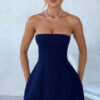 Fashion Tube Dress Summer Solid Color Sasual Backless Slim Short Dresses Party Womens Clothing - Image 5