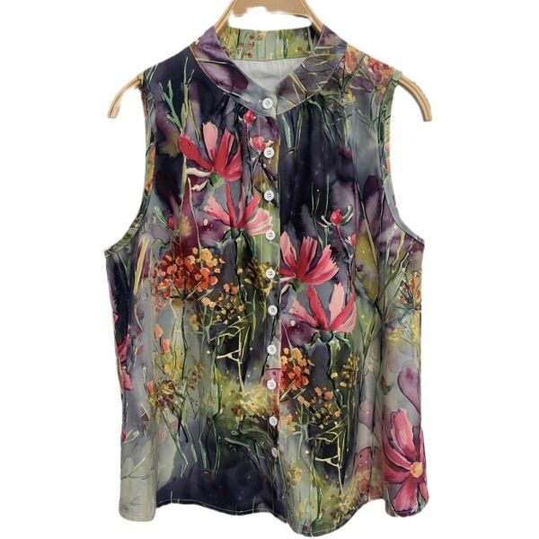 Printed Sleeveless Women's Shirt Women's T-shirt - Image 5