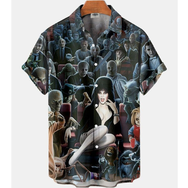 Men's Short-sleeved Shirt Four-sided Stretch 3D Digital - Image 2