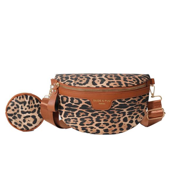 Women's Simple Fashion All-match Leopard Print Printed Shoulder Bag - Image 2