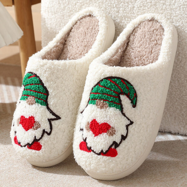 Cute Cartoon Santa Claus Home Slippers Couple Indoor Floor Bedroom Slipper Christmas Warm Shoes Women Men - Image 7