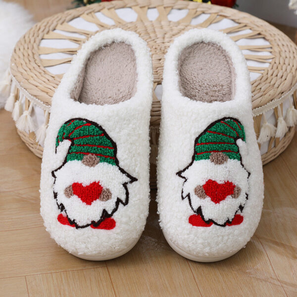 Cute Cartoon Santa Claus Home Slippers Couple Indoor Floor Bedroom Slipper Christmas Warm Shoes Women Men - Image 5