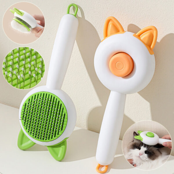 Pet Dog Brush Cat Comb Self Cleaning Pet Hair Remover Brush For Dogs Cats Grooming Tools Pets Dematting Comb Dogs Accessories Pet Products