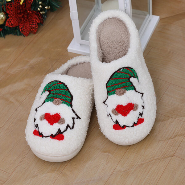 Cute Cartoon Santa Claus Home Slippers Couple Indoor Floor Bedroom Slipper Christmas Warm Shoes Women Men - Image 8